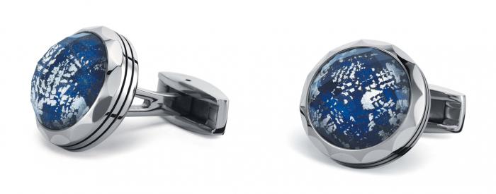 Butoni TF Est. 1968 Lapis lazuli 925 Silver Leaves - Made in Switzerland [2]