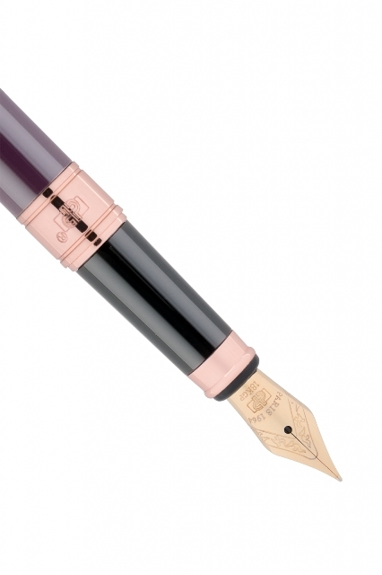 Cadou Business Woman Dark Purple Pix si Stilou Penita Placata Aur 18 K [2]