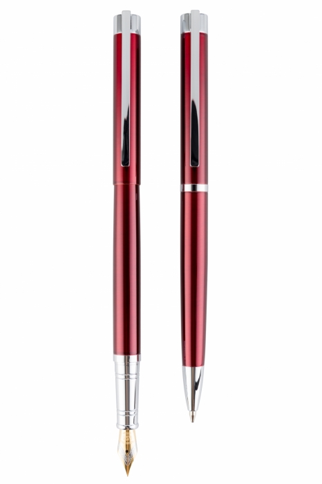 Cadou Business Woman Bordeaux Pix si Stilou Penita Placata Aur 18 K [5]