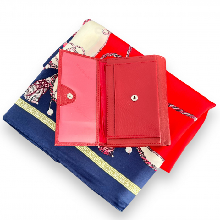 Cadou esarfa si portofel Rouge piele naturala [7]