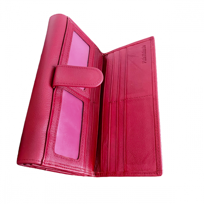 Cadou Femei Portofel Dublu Red - piele naturala [2]