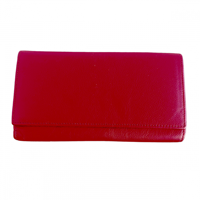 Cadou Femei Portofel Dublu Red - piele naturala [4]