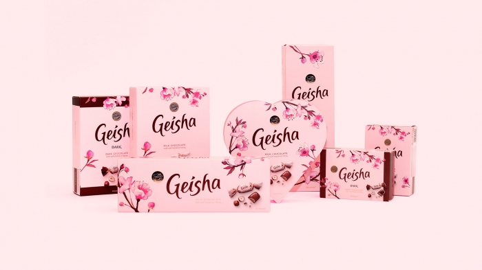 Cadou Rose Gold Luxury Şampanie - cu foiţă de aur 23 karate & Bomboane Geisha [3]