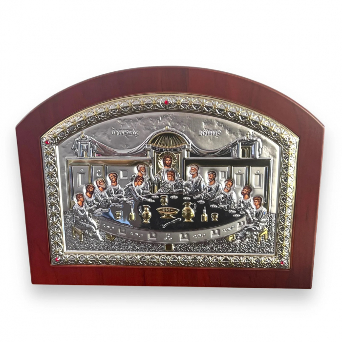 Cadou de Paște „Darul Credinței și Răsfățului” – Coș  Paste Familie & Icoana Cina cea de Taină [2]