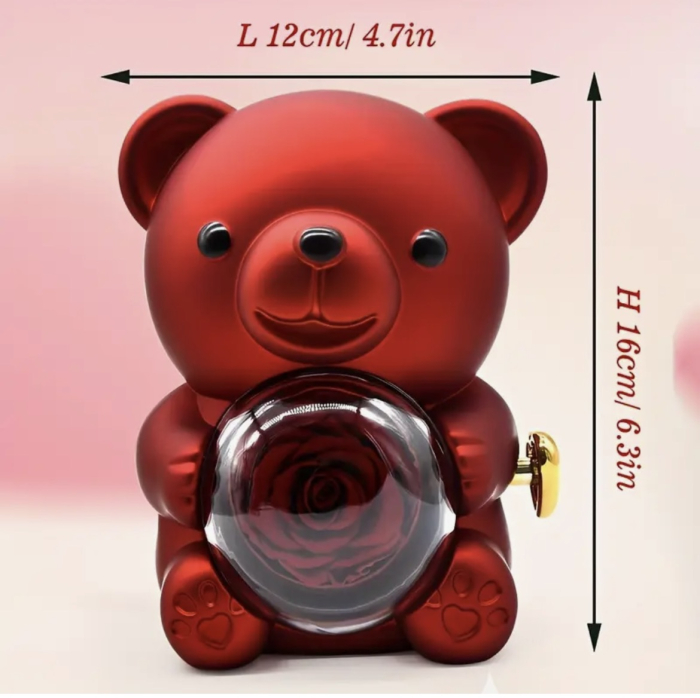 Set Bijuterii Red Heart cu Ursuleț – Cadou Valentine’s Day pentru Femei | Borealy [5]