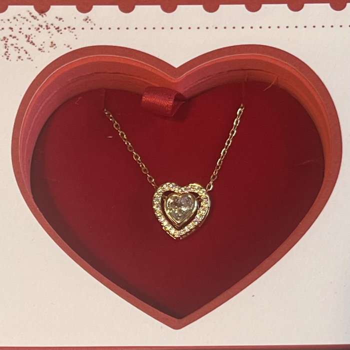 Colier în Formă de Inimă cu Cutie Cadou – Cadou Valentine’s Day pentru Femei [3]