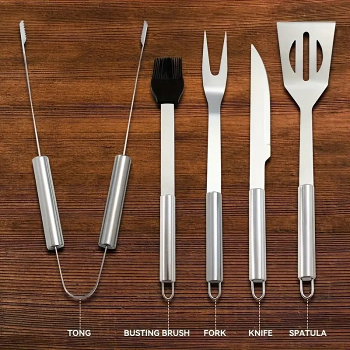 Set Professional BBQ 4 ustensile gratar [3]