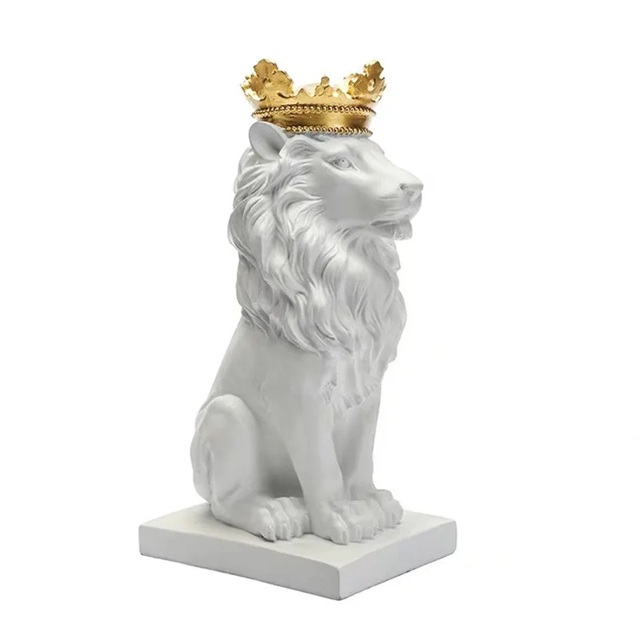 Cadou White Lion, 35 cm inaltime [2]