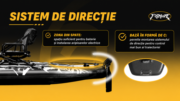 Caiac Gonflabil pentru Pescuit 2026 cu Scaun Rotativ 360°, Suporturi Lansete și Accesorii Incluse [4]