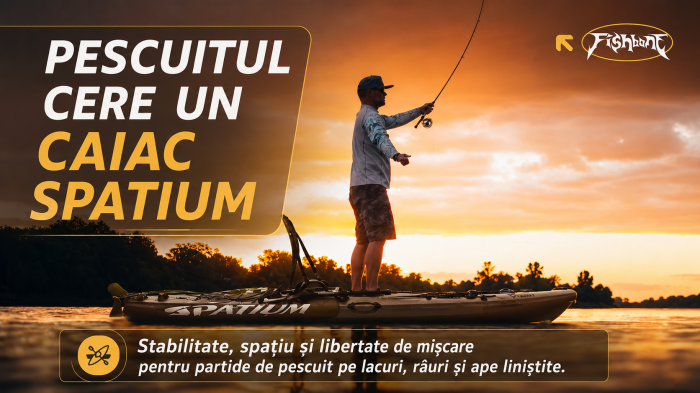 Caiac Gonflabil pentru Pescuit 2026 cu Scaun Rotativ 360°, Suporturi Lansete și Accesorii Incluse [3]