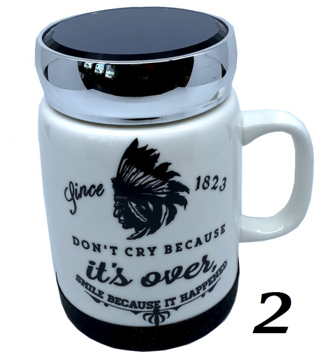 Cana ceramica Message cu capac cu inchidere ermetica [3]