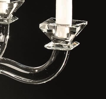 CANDELABRO 5 FIAMME GIGANTE Sfeșnic din cristal by Chinelli, made in Italy [2]