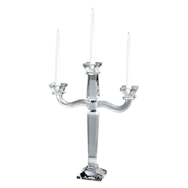 CANDELABRO 3 FIAMME GIGANTE Sfeșnic din cristal by Chinelli, made in Italy [1]