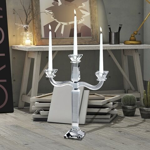 CANDELABRO 3 FIAMME GIGANTE Sfeșnic din cristal by Chinelli, made in Italy [3]
