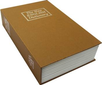 Seif Carte The New English Dictionary 18 cm x 11 cm & Cadou Carti de Joc Aurii [5]