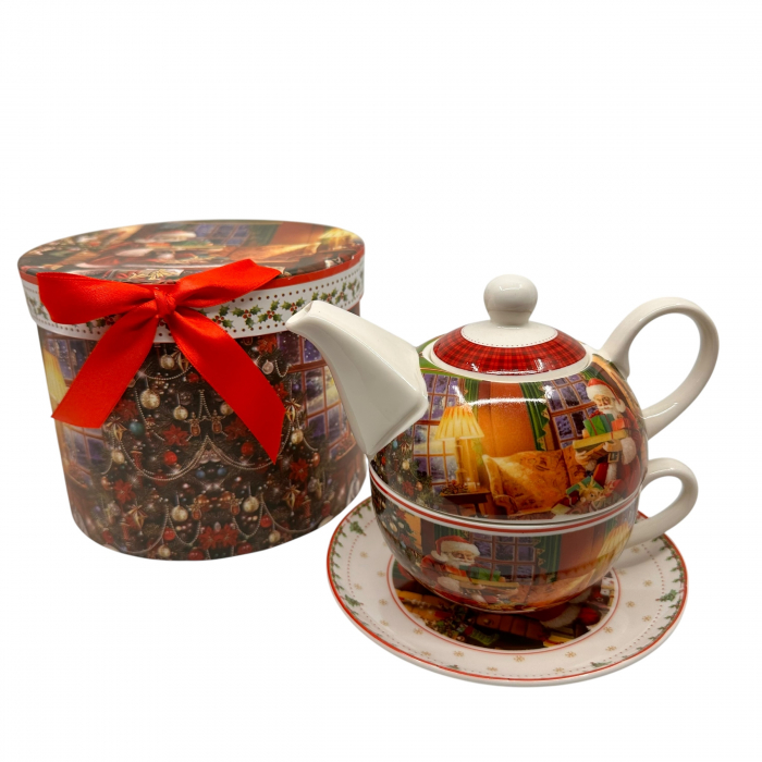 Cadou Craciun Ceainic cu ceașcă Craciun Santa Tea [3]