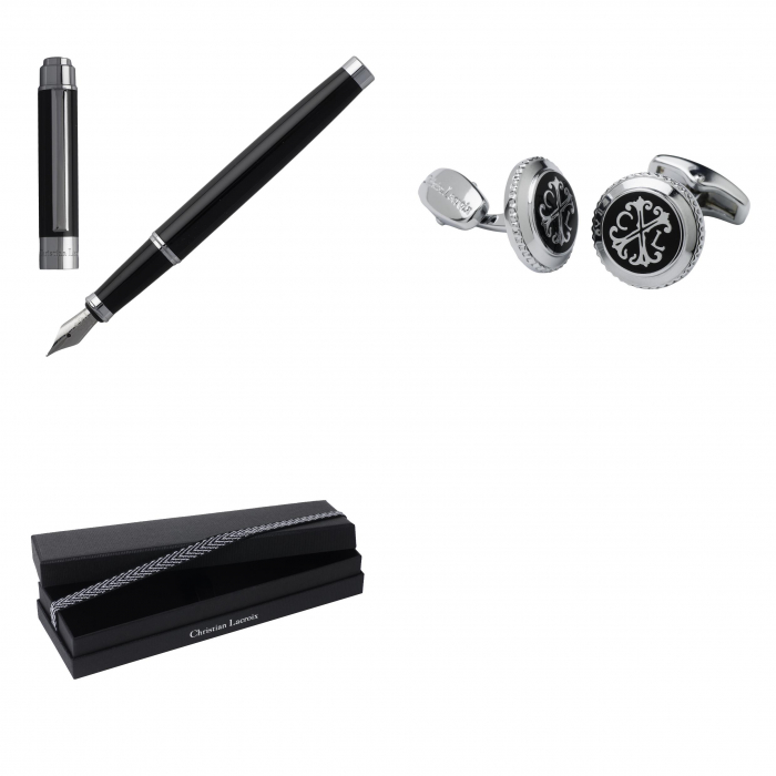 Set Black Executive Stilou si Butoni Christian Lacroix & Batista Matase Borealy [3]