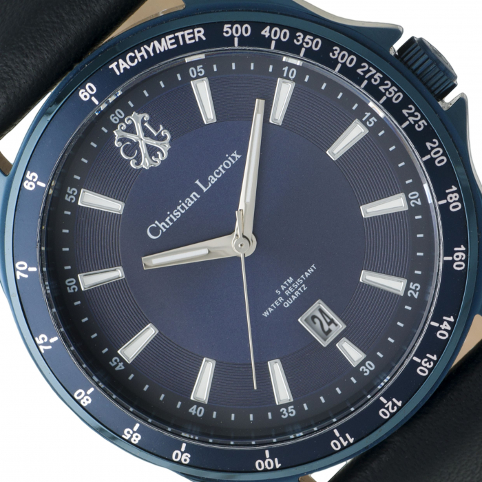 Ceas Date Element Navy Christian Lacroix si Butoni Azure Clock by Borealy Desk [2]