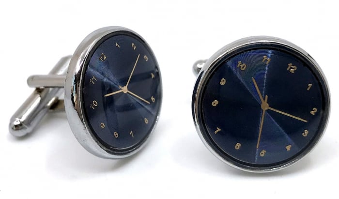 Ceas Date Element Navy Christian Lacroix si Butoni Azure Clock by Borealy Desk [4]