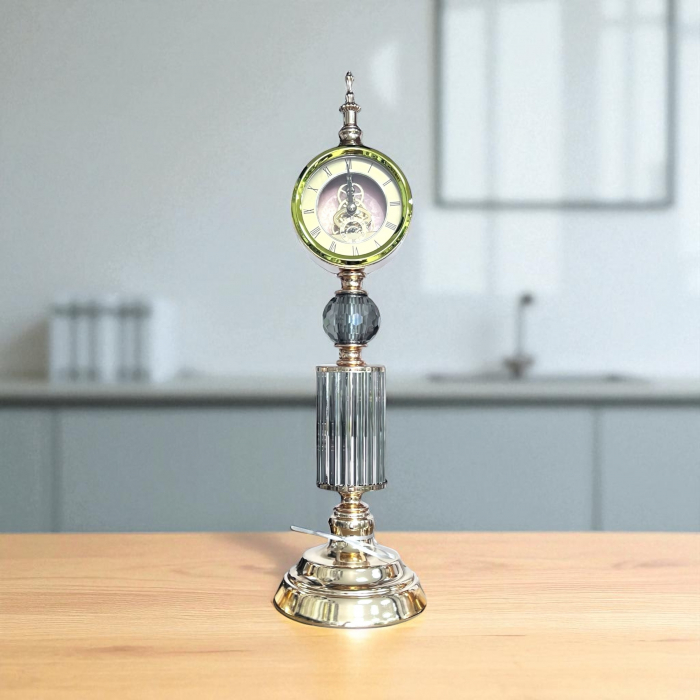 Ceas Decorativ Elegant Grey Crystal [3]