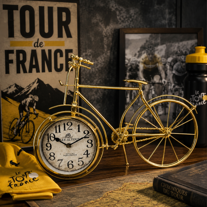 Ceas de Masă Decorativ Bicicletă Aurie [4]