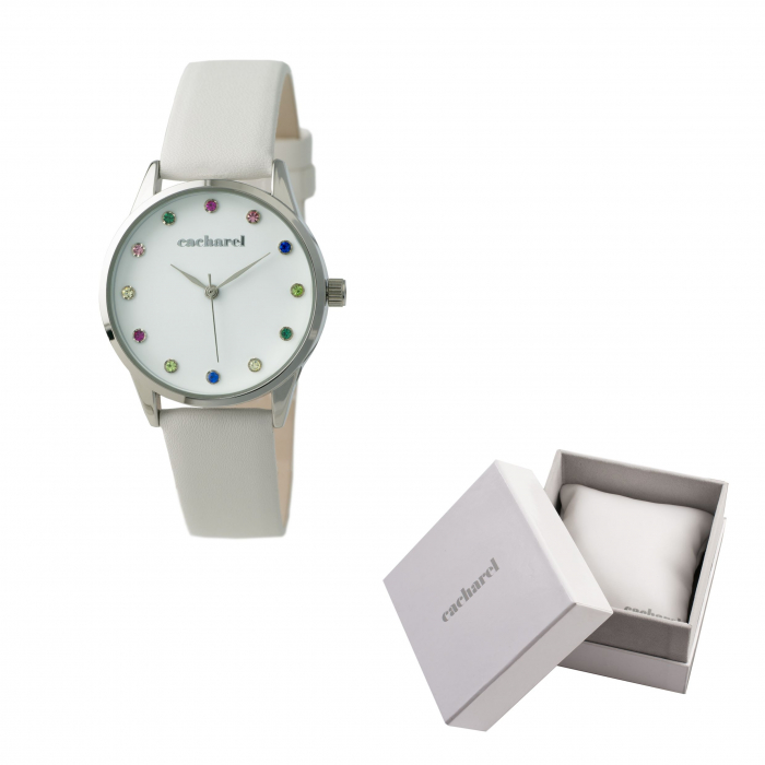 Ceas Cacharel Multicolor Crystals White [4]