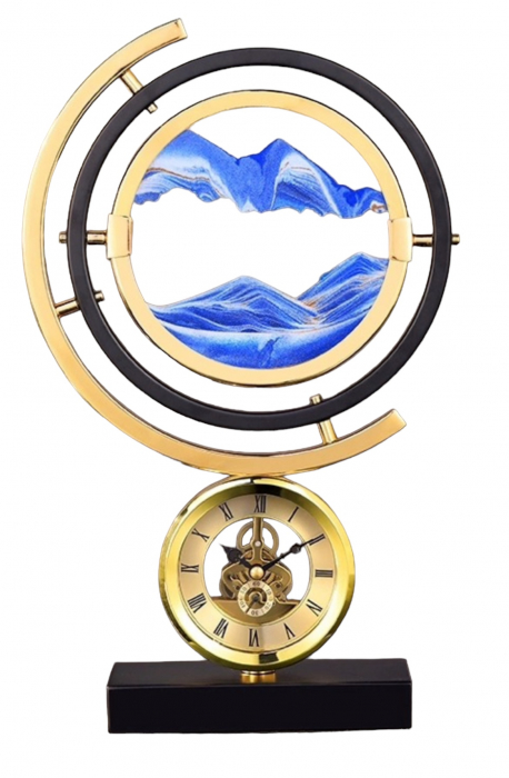 Ceas decorativ cu nisip artistic - Art Table Clock [3]