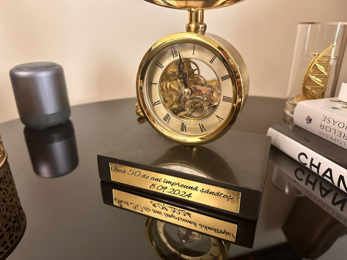 Ceas World Black - Gold Marble Luxury [5]