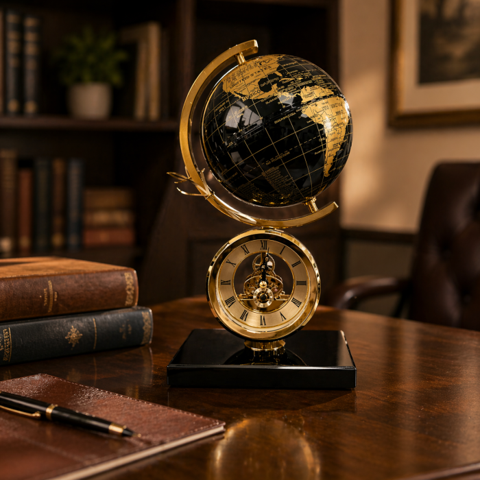 Ceas World Black - Gold Marble Luxury [5]