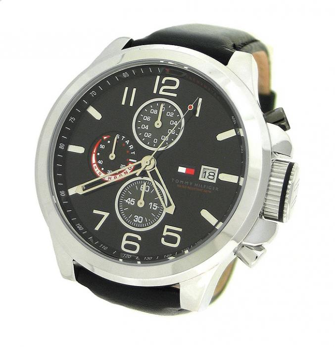 Ceas Tommy Hilfiger Black Leather [2]