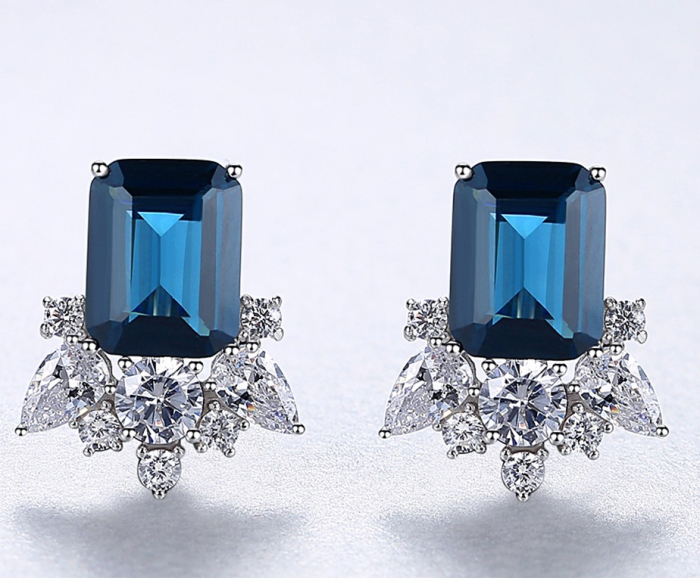Cercei Lady Sapphire Blue Green [3]