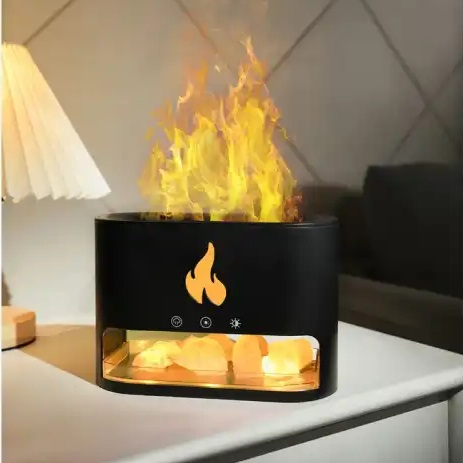 Cadou Craciun Umidificator ultrasunete, difuzor aromaterapie cu sare de Himalaya Flame [2]