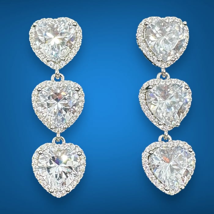 Cercei Sapphire Hearts [4]