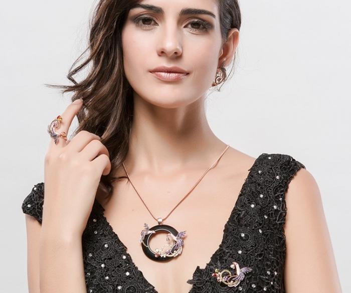 Colier Luxury Multicoloured Phoenix by Borealy [2]