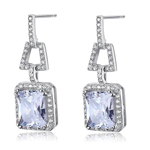 Cercei Borealy Argint 925 Simulated Diamonds 4 Carat [2]