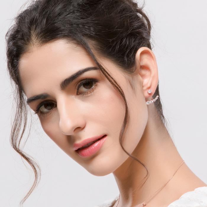 Cercei Borealy Jacket Asimetrical Pearl Zirconia [4]