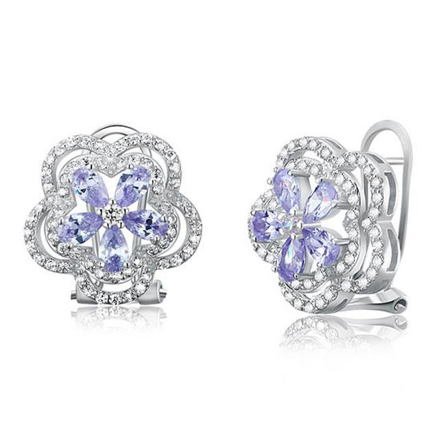 Cercei Borealy Argint 925 Sapphire Eden Light Purple [3]