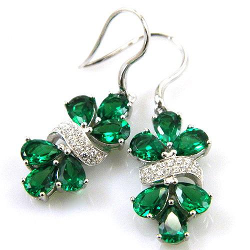 Cercei şi medalion Glamour Emerald by Borealy [2]