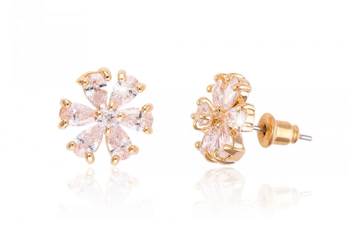 Cercei Petite Fleur Gold [2]