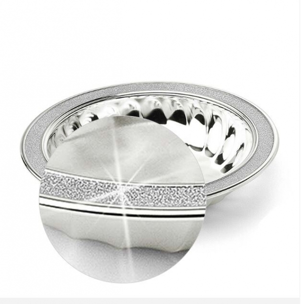 Bol Melody placat cu argint și margine glitter by Chinelli, made in Italy [2]