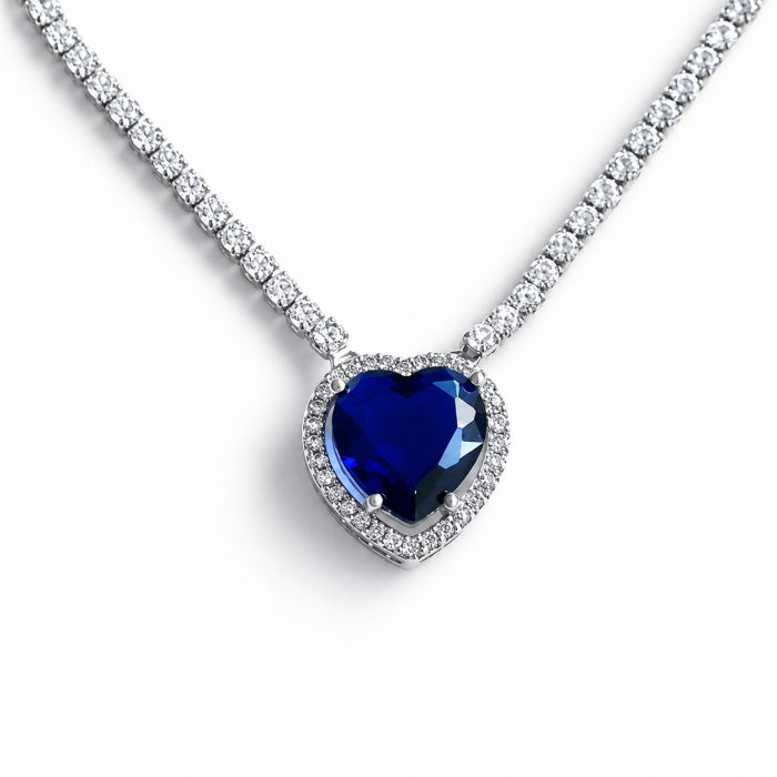 Colier Borealy Sapphire Titanic Heart of the Ocean [2]