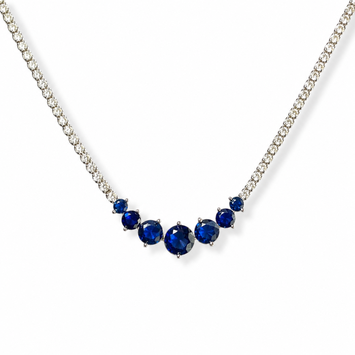 Colier Éternel Colier cu Cristale Strălucitoare & Cercei Studs Cadou [4]