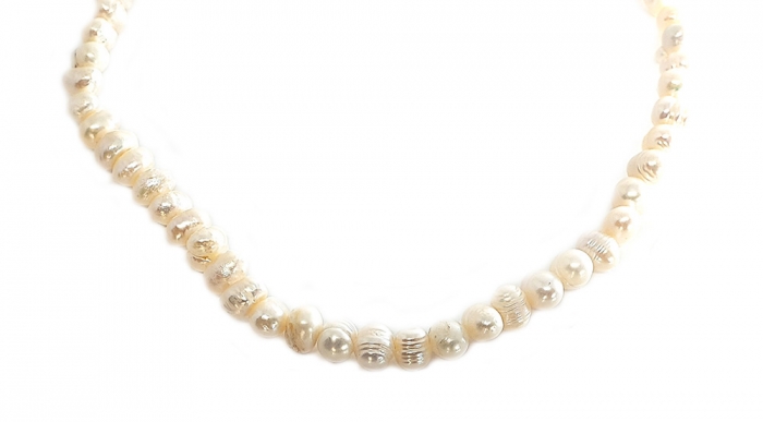 Set Colier si Bratara Perle Borealy Doux Ivory [2]