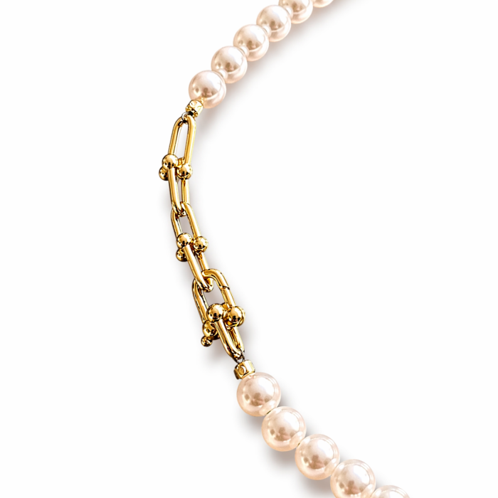 Colier Perle Elegant Clasic Alb [3]