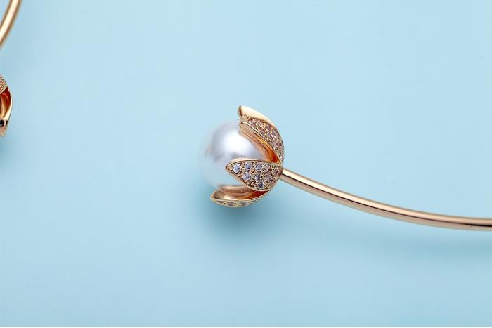 Set Cercei si Colier Statement Luxury Gold [3]