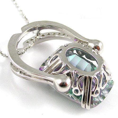 Colier - Inel Topaz Mistic Natural Rainbow 22 carate Argint 925 [10]