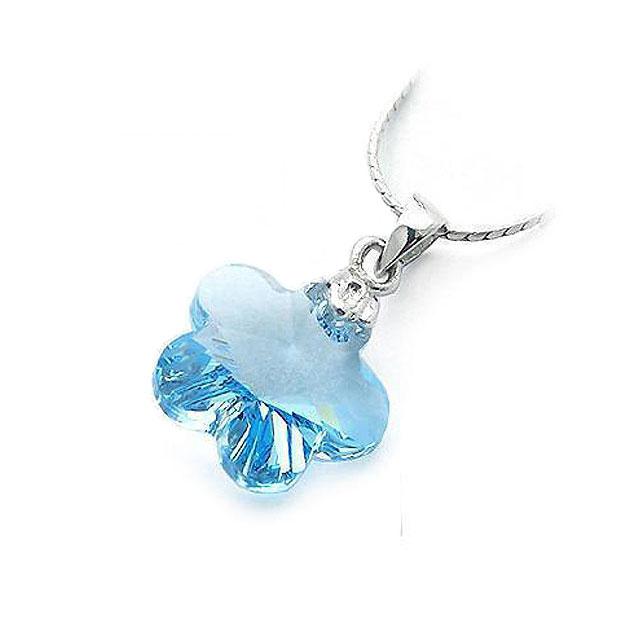 Colier 20 mm Flower Aquamarine [2]