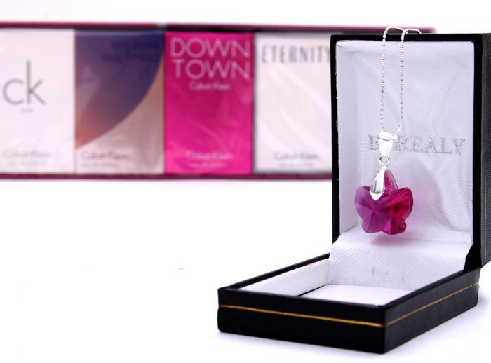 Colier Butterfly Fuchsia & Deluxe Travel Collection Calvin Klein [2]