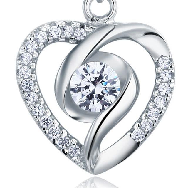 Colier Heart Diamonds Argint 925 by Borealy [3]