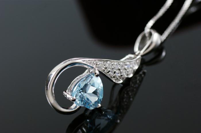 Colier Lovely Topaz Natural 1 carat Argint 925 Borealy [5]